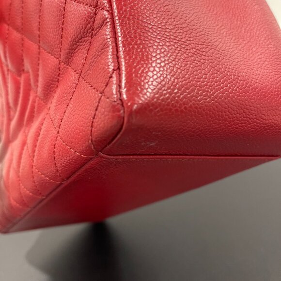 Chanel Caviar Quilted Grand Shopping Tote GST Red (JB1363) - Picture 11 of 16